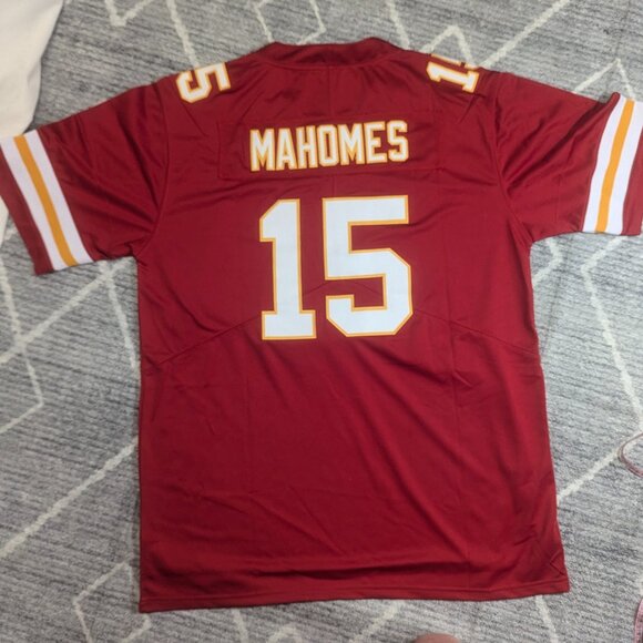 NWOT Kansas City Chiefs Jersey Size Large Red #15 Mahomes - Picture 1 of 11